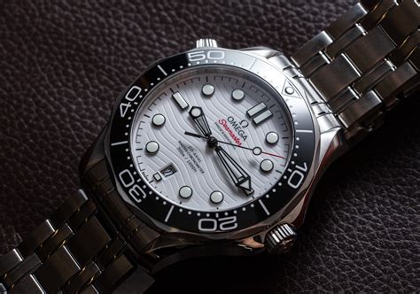 omega seamaster white dial review|Omega Seamaster white face.